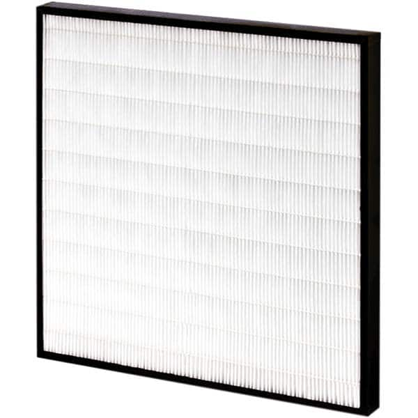 Pleated Air Filter: 16 x 25 x 4″, MERV 14, Mini-Pleat Synthetic, Plastic Frame, 1,736 CFM