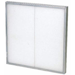 Pleated Air Filter: 24 x 24 x 1″, MERV 5, Washable Polypropylene, Steel Frame, 1,500 CFM