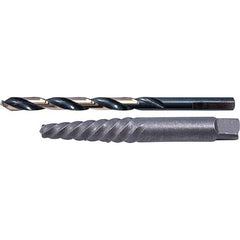 Cle-Line - Bolt Extractor Sets Tool Type: Screw Extractor & Drill Number of Pieces: 2.000 - Benchmark Tooling