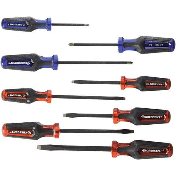 Crescent - Screwdriver Sets Screwdriver Types Included: Phillips; Slotted Number of Pieces: 8 - Benchmark Tooling