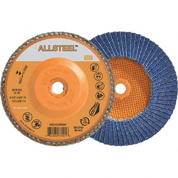 WALTER Surface Technologies - Flap Discs Abrasive Type: Coated Flap Disc Type: Type 27 - Benchmark Tooling