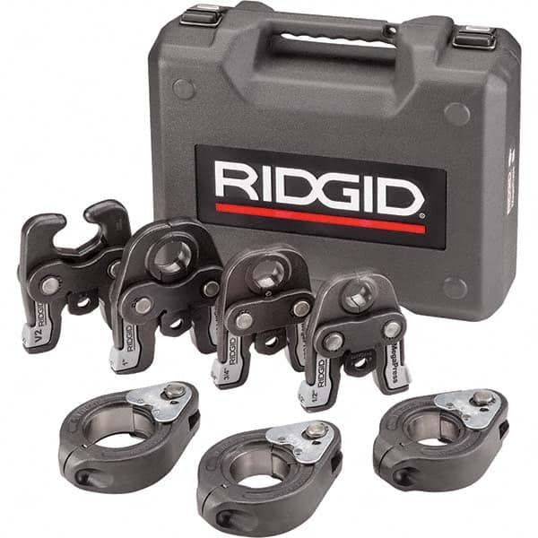 Ridgid - Presser Replacement Jaws Type: Pressing Tool Kit Jaw Size Range: 1/2" to 2" (Inch) - Benchmark Tooling