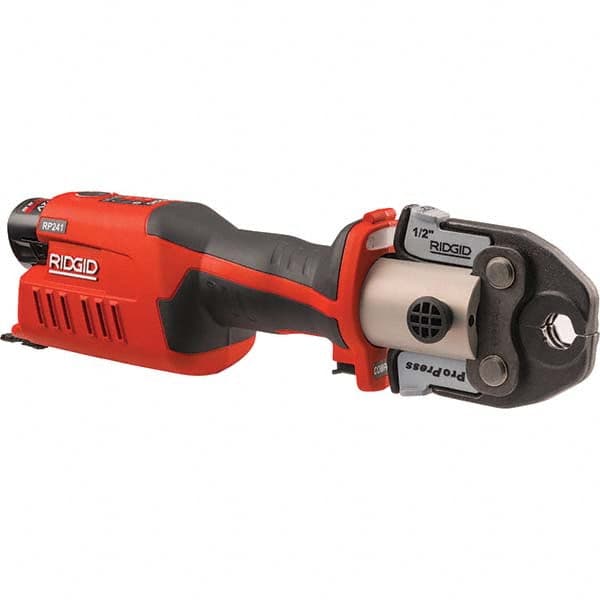 Ridgid - Benders, Crimpers & Pressers Type: Pressing Tool Kit Maximum Pipe Capacity (Inch): 1-1/4 - Benchmark Tooling