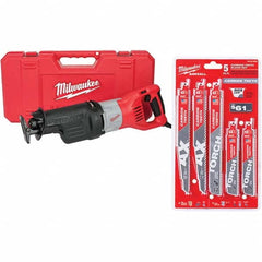 Milwaukee Tool - Electric Reciprocating Saws Amperage: 15.00 Strokes per Minute: 2800 - Benchmark Tooling