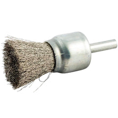 Norton - End Brushes Brush Diameter (Inch): 1 Fill Material: Stainless Steel - Benchmark Tooling