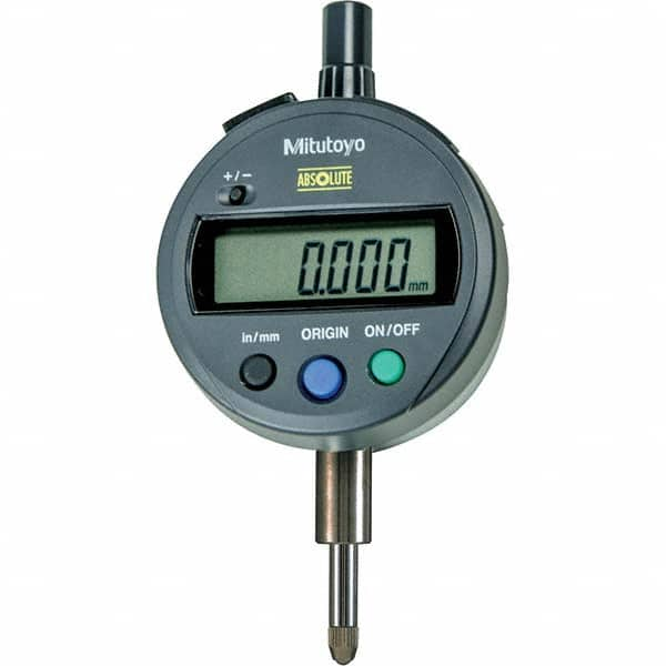 Mitutoyo - Electronic Drop Indicators Minimum Measurement (Decimal Inch): 0.0000 Maximum Measurement (mm): 12.7 - Benchmark Tooling