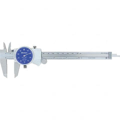 Mitutoyo - Dial Calipers Maximum Measurement (Inch): 6 Dial Graduation (Decimal Inch): 0.001 - Benchmark Tooling