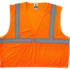 8210HL Econo Vest Orange 2X/3X Hook & Loop Glowear - Benchmark Tooling