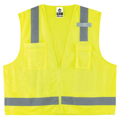 8249Z 2/3 XL Lime Econ Surveyors Vest Type R Class 2 - Benchmark Tooling