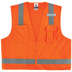 8249Z XS Orange Econ Surveyors Vest Type R Class 2 - Benchmark Tooling