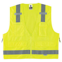 8250Z Glowear Surveyors Vest Lime L/Xl - Benchmark Tooling