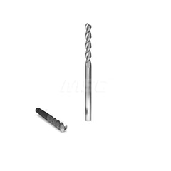 Square End Mill: 1/2'' Dia, 1-1/2'' LOC, 1/2'' Shank Dia, 4'' OAL, 2 Flutes, Solid Carbide Single End, ZrN Finish, Upcut Flute, 45 ° Helix, Centercutting, RH Cut, RH Flute, Series 2010