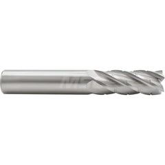 Corner Radius End Mill: 3/4″ Dia, 2-1/4″ LOC, 0.06″ Radius, 5 Flutes, Solid Carbide 5″ OAL, 3/4″ Shank Dia, 37 ° Helix, Bright/Uncoated, Corner Radius End, Centercutting, Series 1500