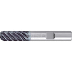 3/4″ Diam 6-Flute 35/38° Solid Carbide 0.03″ Corner Radius Roughing & Finishing End Mill AlCr Finish, 1-1/2″ LOC, 4″ OAL, 3/4″ Shank Diam, Centercutting, Standard Length