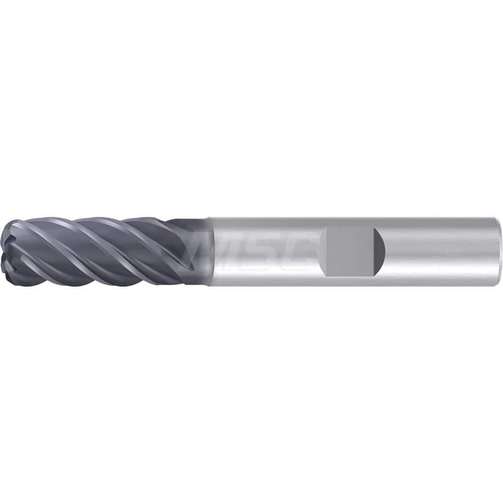 5/8″ Diam 5-Flute 35/38° Solid Carbide 0.06″ Corner Radius Roughing & Finishing End Mill AlCr Finish, 1-1/4″ LOC, 3-1/2″ OAL, 5/8″ Shank Diam, Centercutting, Standard Length