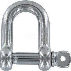 Shackle: Screw Pin Stainless Steel, 3/8″ Pin Dia