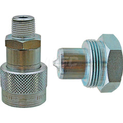 Hydraulic Hose Coupler: 1/2″, 3/8″, 0 to 10,000 psi, NPT Metal