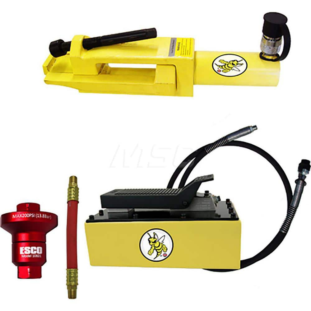 Tire Changers & Balancers; Type: Tire Bead Breaker; Rim Size: 25 - 51; Includes: Coupler; 5 qt Hydraulic Pump; Hose; Air Reducer w/6″ Whip Hose; Bead Breaker; Cylinder Stroke Length (Inch): 4-1/4