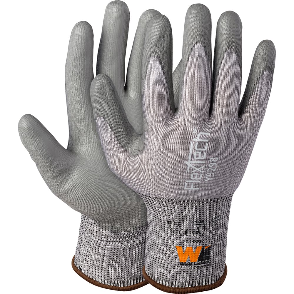 Wells Lamont - Cut & Puncture Resistant Gloves; Type: Cut Resistant ; ANSI/ISEA Cut Resistance Level: A4 ; Coated Area: Palm ; Material Type: HPPE/Nylon/Glass ; Coating Material: Polyurethane ; Men's Size: Small - Exact Industrial Supply