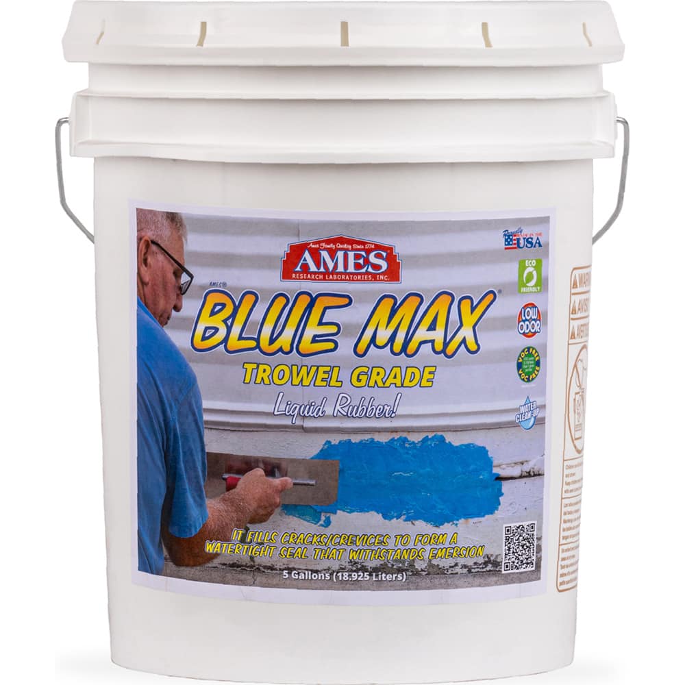 Ames - Blue Max 5 Gal Pail Blue Liquid Rubber Filler & Sealer - Exact Industrial Supply