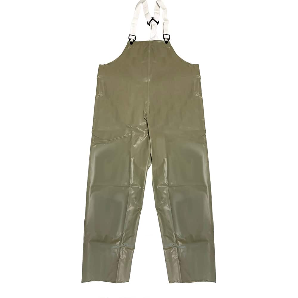 Louisiana Professional Wear - Rain & Chemical Wear; Garment Style: Bib Overall; Suspenders ; Garment Type: Chemical Resistant; Flame Resistant; Waterproof; Rain ; Material: Neoprene/Nylon ; Size: 4X-Large ; Color: Olive Dab Green ; Certification Type: AS - Exact Industrial Supply