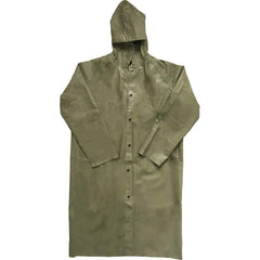 Louisiana Professional Wear - Rain & Chemical Wear; Garment Style: Coat ; Garment Type: Chemical Resistant; Flame Resistant; Waterproof; Rain ; Material: Neoprene/Nylon ; Size: 4X-Large ; Color: Olive Dab Green ; Certification Type: ASTM D6413; ASTM F903 - Exact Industrial Supply