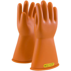 ‎147-2-14/7 - Novax - Natural Rubber Insulating Glove - Class 2 - 14″ - Orange - Straight Cuff - Exact Industrial Supply