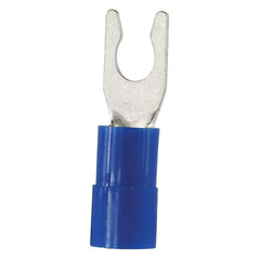 Fork Terminals; Terminal Type: Locking; Insulation Type: Partially Insulated; Connection Type: Crimp; Compatible Wire Size (sq mm): 1.5-2.5; Stud Size (Inch): 3.7 mm; Stud Size (mm): 3.7; Stud Size (#): 6; Fork Width (Decimal Inch): 6 mm; 0.236 in; Fork W