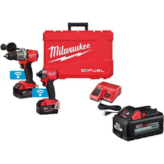 Milwaukee Tool - Cordless Tool Combination Kits Voltage: 18 Tools: 1/2" Drill/Driver; 1/4" Impact Driver - Benchmark Tooling