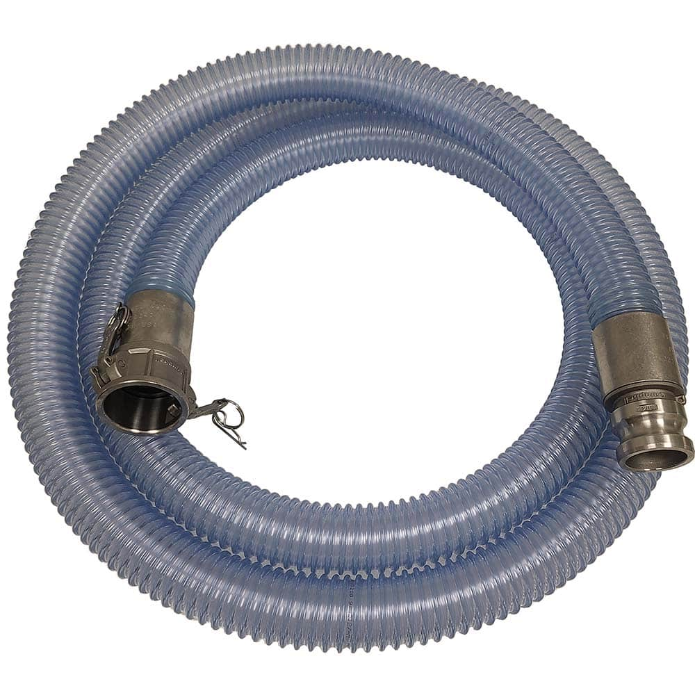 Kuriyama of America - Food & Beverage Hose; Inside Diameter (Inch): 4 ; Outside Diameter (Decimal Inch): 4.7200 ; Length (Feet): 5 ; Bend Radius (Inch): 10 ; Maximum Working Pressure (psi): 35.000 ; Vacuum Rating: 24 In. Hg; 22 In. Hg - Exact Industrial Supply