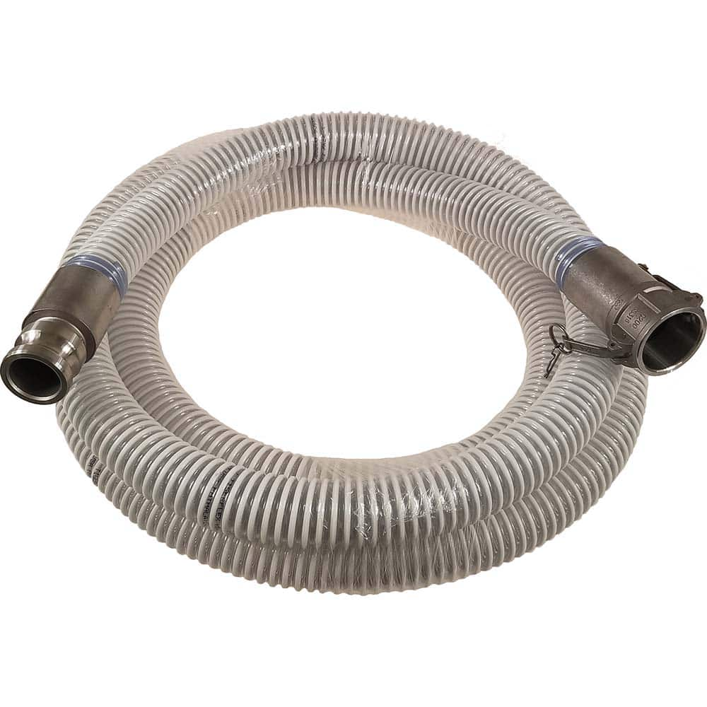 Kuriyama of America - Food & Beverage Hose; Inside Diameter (Inch): 3 ; Outside Diameter (Decimal Inch): 3.6400 ; Length (Feet): 10 ; Bend Radius (Inch): 6 ; Maximum Working Pressure (psi): 40.000 ; Vacuum Rating: 28 In. Hg; 24 In. Hg - Exact Industrial Supply