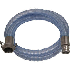 Kuriyama of America - Food & Beverage Hose; Inside Diameter (Inch): 1.5 ; Outside Diameter (Decimal Inch): 1.9300 ; Length (Feet): 5 ; Bend Radius (Inch): 3 ; Maximum Working Pressure (psi): 50.000 ; Vacuum Rating: 28 In. Hg - Exact Industrial Supply