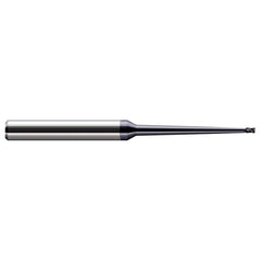 Harvey Tool - 3/64", 1.8mm LOC, 1/4" Shank Diam, 4" OAL, 4 Flute Solid Carbide Square End Mill - Exact Industrial Supply