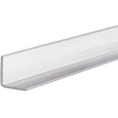 USA Sealing - Plastic Angles; Material: Polycarbonate ; Leg Length (Inch): 1 ; Leg Height (Inch): 1.00 ; Thickness (Inch): 0.0500 ; Length (Feet): 6.000 ; Type: 90 Degree Polycarbonate Angle - Exact Industrial Supply
