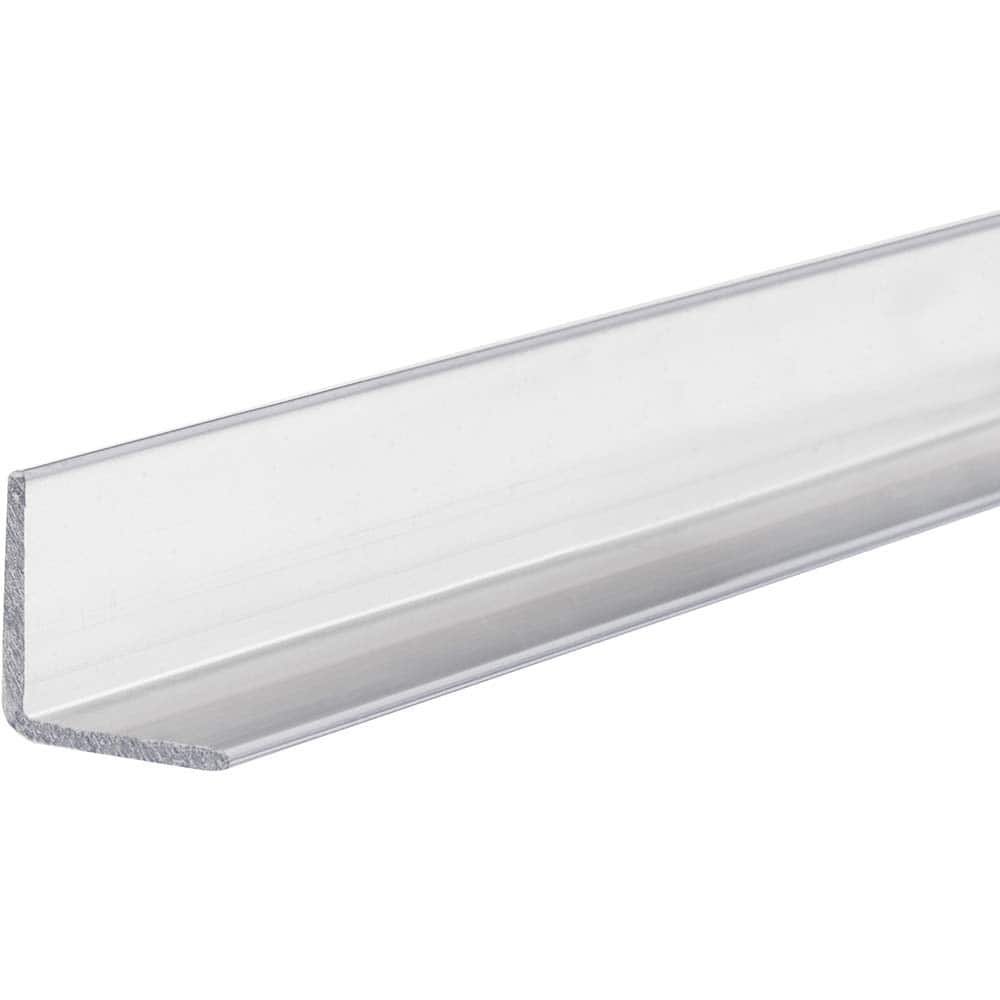 USA Sealing - Plastic Angles; Material: Polycarbonate ; Leg Length (Inch): 1/2 ; Leg Height (Inch): 1.00 ; Thickness (Inch): 0.0500 ; Length (Feet): 6.000 ; Type: 90 Degree Polycarbonate Angle - Exact Industrial Supply