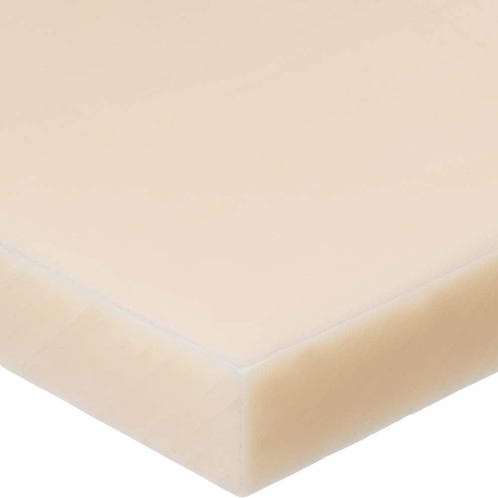 USA Sealing - Plastic Bars; Material: Nylon 6/12 ; Shape: Rectangular ; Height (Inch): 1 ; Width (Inch): 1 ; Length (Feet): 4 ; Color: Off-White - Exact Industrial Supply