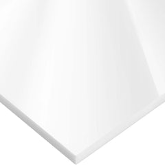 USA Sealing - Plastic Sheets; Material: Cast Acrylic ; Thickness (Inch): 1/8 ; Length (Feet): 4 ; Tensile Strength (psi): 10000 ; Color: White ; Material Grade: Standard - Exact Industrial Supply