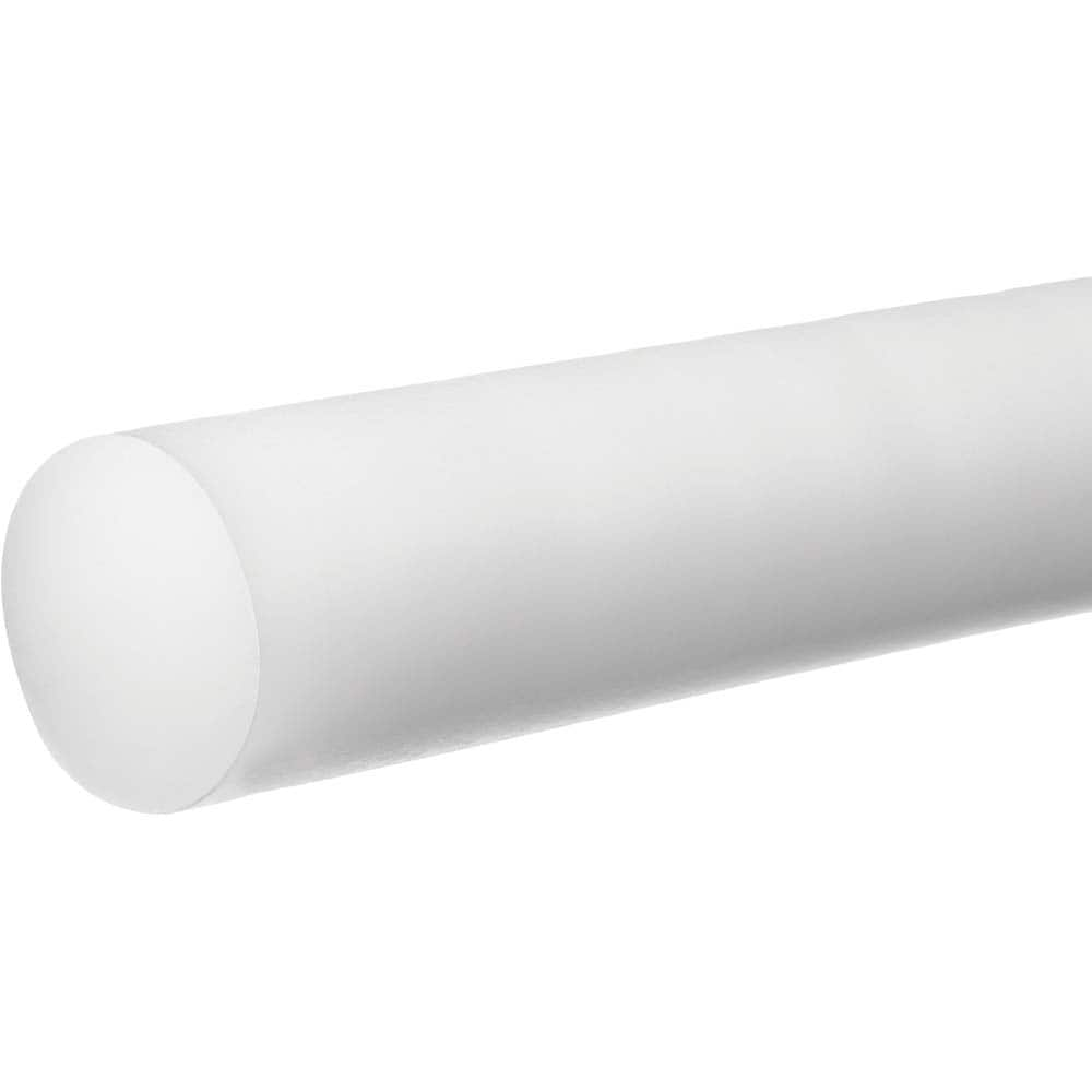 USA Sealing - Plastic Rods; Material: Acetal ; Diameter (Inch): 5/16 ; Length (Feet): 5 ; Hardness: Rockwell M-90 ; Color: White ; Additional Information: Density: 0.051 lb/in?, Tensile Strength: 8500 psi, Temperature Rating : -20 to 180? F, Impact Stren - Exact Industrial Supply