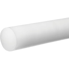 USA Sealing - Plastic Rods; Material: Acetal ; Diameter (Inch): 1 ; Length (Feet): 1 ; Hardness: Rockwell M-90 ; Color: White ; Additional Information: Density: 0.051 lb/in?, Tensile Strength: 8500 psi, Temperature Rating : -20 to 180? F, Impact Strength - Exact Industrial Supply