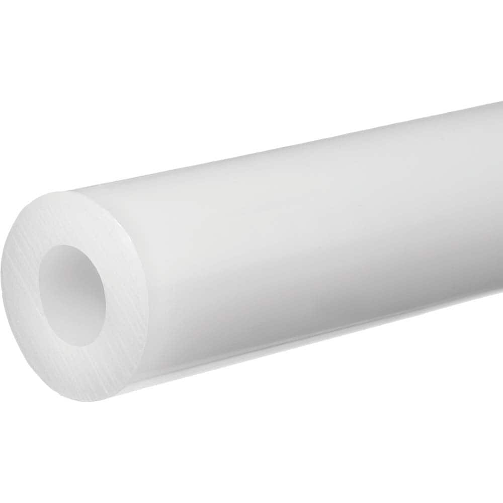 USA Sealing - Plastic Tubes; Material: PTFE ; Inside Diameter (Inch): 1-1/2 ; Maximum Length (Inch): 12 ; Wall Thickness (Inch): 1/8 ; Color: White ; Shape: Round - Exact Industrial Supply