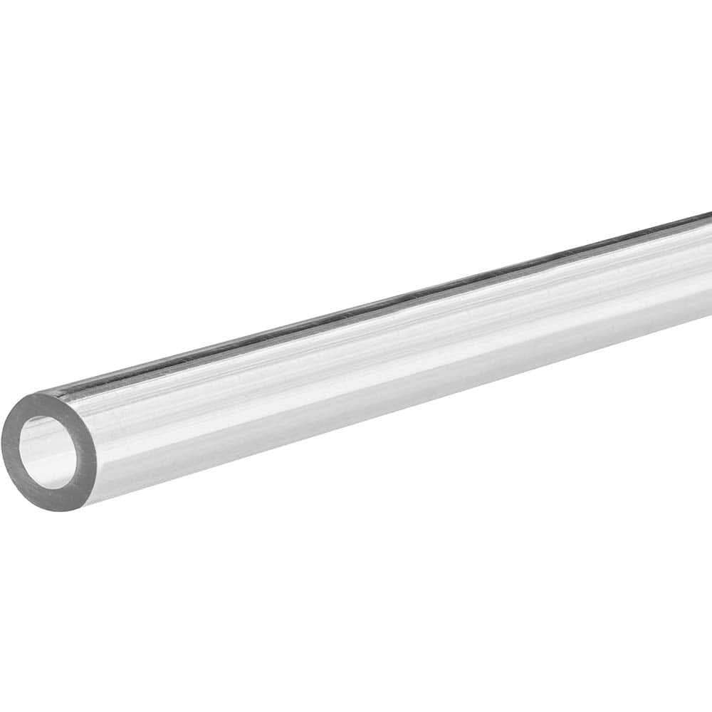 USA Sealing - Plastic Tubes; Material: PTEG ; Inside Diameter (Inch): 5/8 ; Maximum Length (Inch): 12 ; Wall Thickness (Decimal Inch): 0.0620 ; Color: Clear ; Shape: Round - Exact Industrial Supply