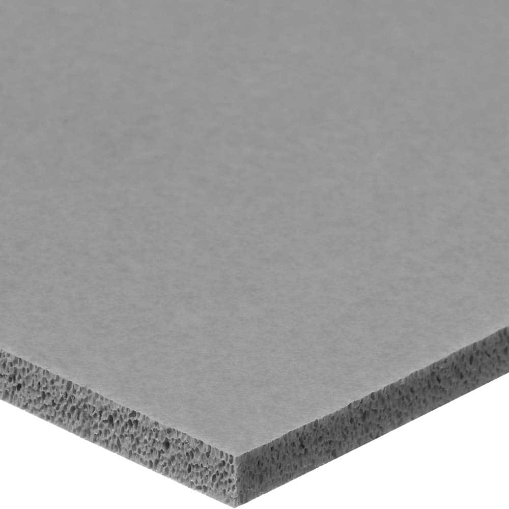 USA Sealing - Rubber & Foam Sheets; Material: Silicone ; Thickness (Inch): 1/8 ; Hardness: Medium ; Width (Inch): 12.0000 ; Length (Inch): 24 ; Color: Gray - Exact Industrial Supply