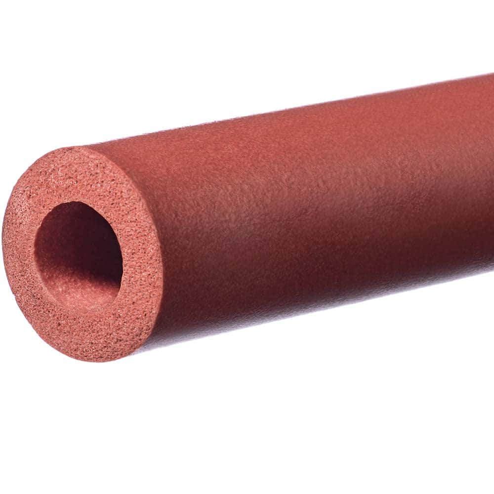 USA Sealing - Rubber & Foam Cylinders; Material: Silicone ; Outside Diameter (Inch): 5/8 ; Inside Diameter (Inch): 1/8 ; Length (Inch): 120 ; Tensile Strength (psi): 200.00 ; Color: Red - Exact Industrial Supply