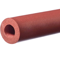 USA Sealing - Rubber & Foam Cylinders; Material: Silicone ; Outside Diameter (Inch): 1-3/4 ; Inside Diameter (Inch): 1-1/4 ; Length (Inch): 60 ; Tensile Strength (psi): 200.00 ; Color: Red - Exact Industrial Supply