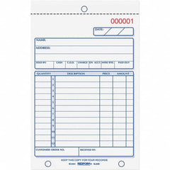REDIFORM - Note Pads, Writing Pads & Notebooks Writing Pads & Notebook Type: Sales Order Book Size: 4-1/4 x 6-3/8 - Benchmark Tooling