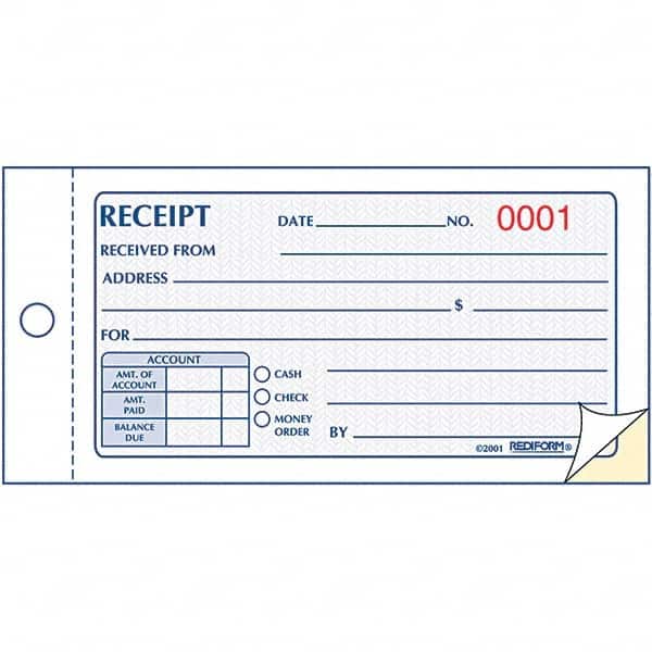 REDIFORM - Note Pads, Writing Pads & Notebooks Writing Pads & Notebook Type: Sales Order Book Size: 2-3/4 x 5 - Benchmark Tooling
