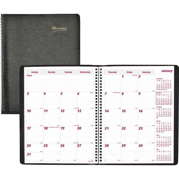 Brownline - Note Pads, Writing Pads & Notebooks Writing Pads & Notebook Type: Monthly Planner Size: 11 x 8-1/2 - Benchmark Tooling