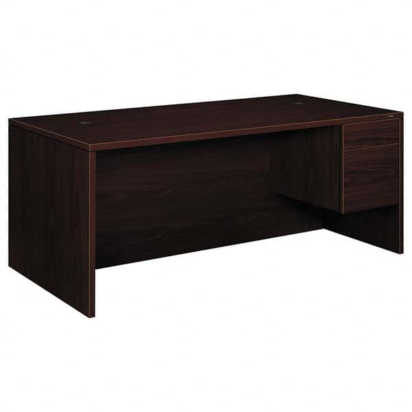 Hon - Office Desks Type: Single Pedestal w/Right Hand Return Center Draw: No - Benchmark Tooling