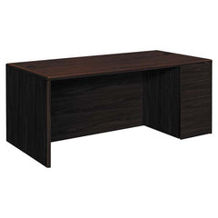 Hon - Office Desks Type: Single Pedestal w/Right Hand Return Center Draw: No - Benchmark Tooling