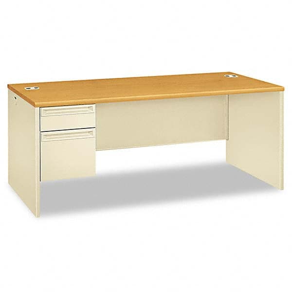 Hon - Office Desks Type: Single Pedestal w/Left Hand Return Center Draw: No - Benchmark Tooling